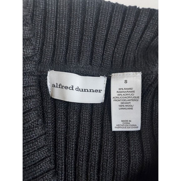 NWT Alfred Dunner On The Red Carpet Black Wool Sweater Vest W/Pockets Size Small - Picture 3 of 7